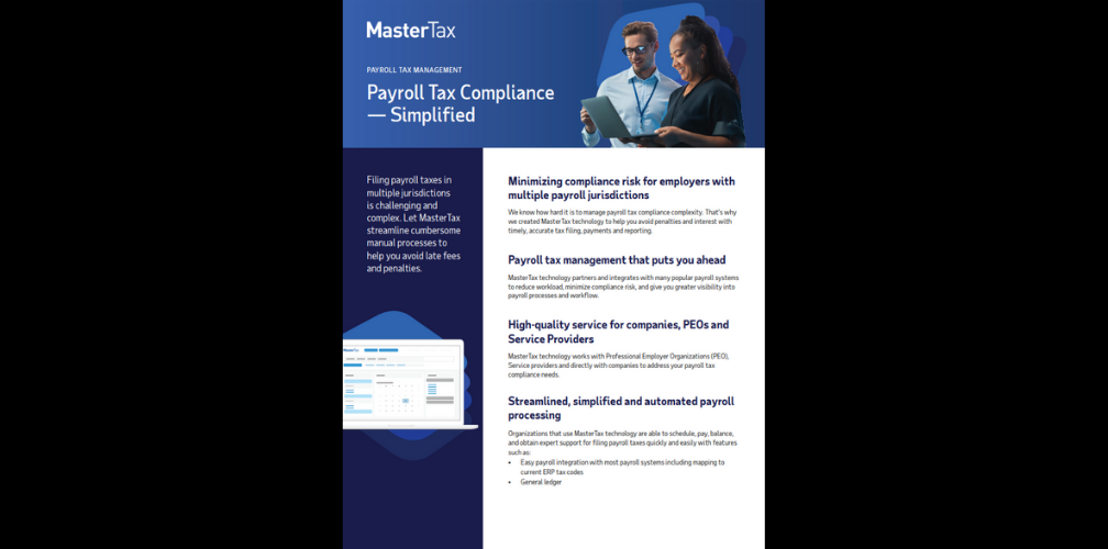 MasterTax Fact Sheet